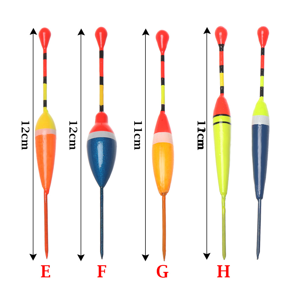 2Pcs Colorful Ice Fishing Floats Light Stick Float Bobber Fluctuate Foam Buoy Floats Indicator Outdoor Fishing Accessories