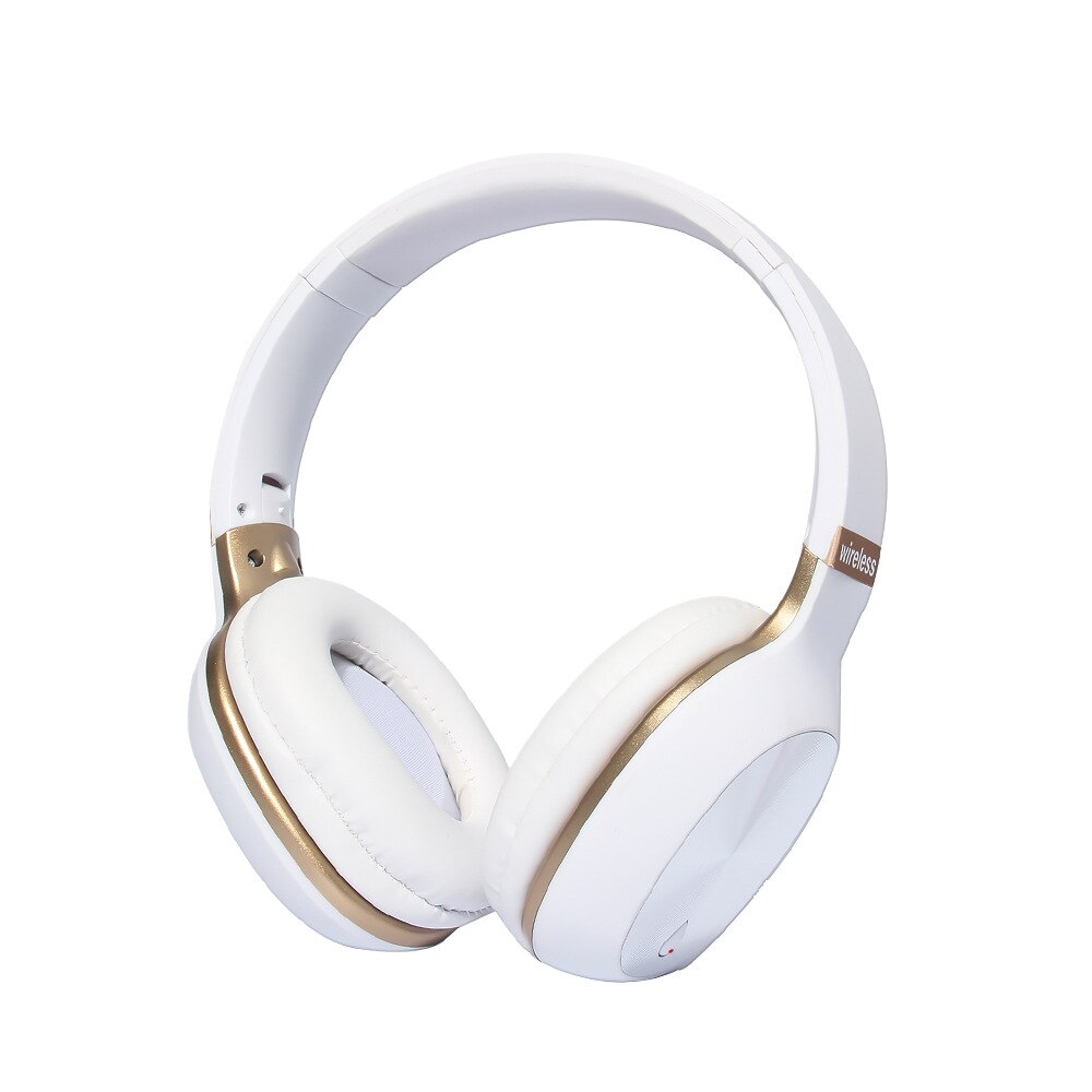 Headset Draadloze Bluetooth Headset Call Headset Sport Headset Opvouwbare Headset Plug In Headset Bilaterale Stereo Headset: WHITE