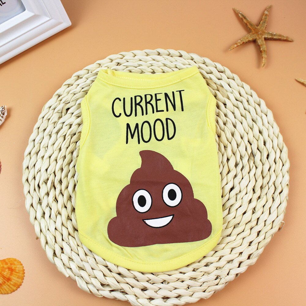 Schattig huisdier hond kat shirt zomer ademend vest voor katten kleine honden belettering polyester kitten kleding puppy's kostuum  c50