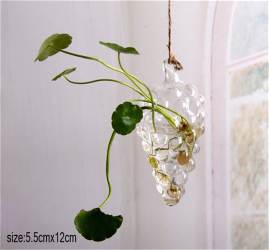 Creativa de madera Terrario de vidrio contenedor hidroponía maceta para flor de mesa florero bricolaje hogar Oficina Decoración de la boda