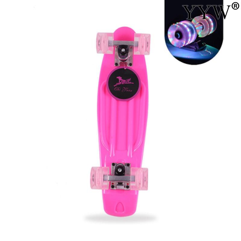 Clignotant planche à roulettes simple Kicktail Penny Mini Cruiser Rocker 4 roues adolescent adulte trottoir patinage rue filles planche à roulettes: A4