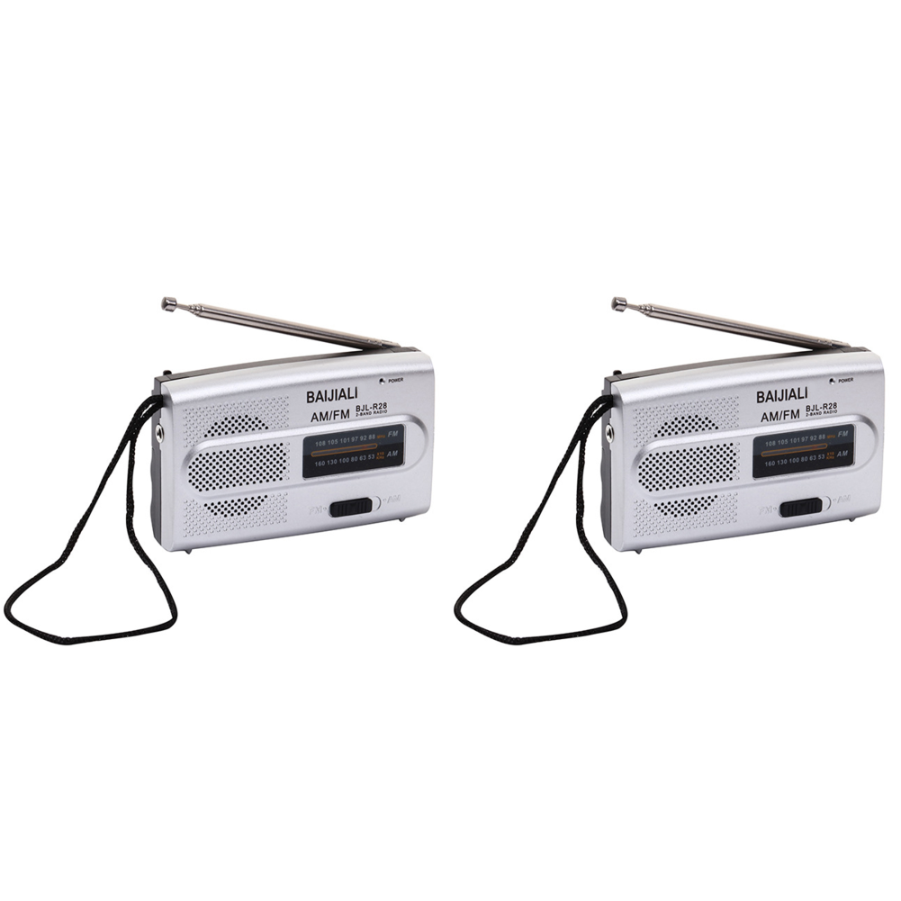 Dual-band Radio Digital Pocket Radio Receiver Handheld AM FM Short/Long Wave Radios Devices Manual Channel Speaker: black