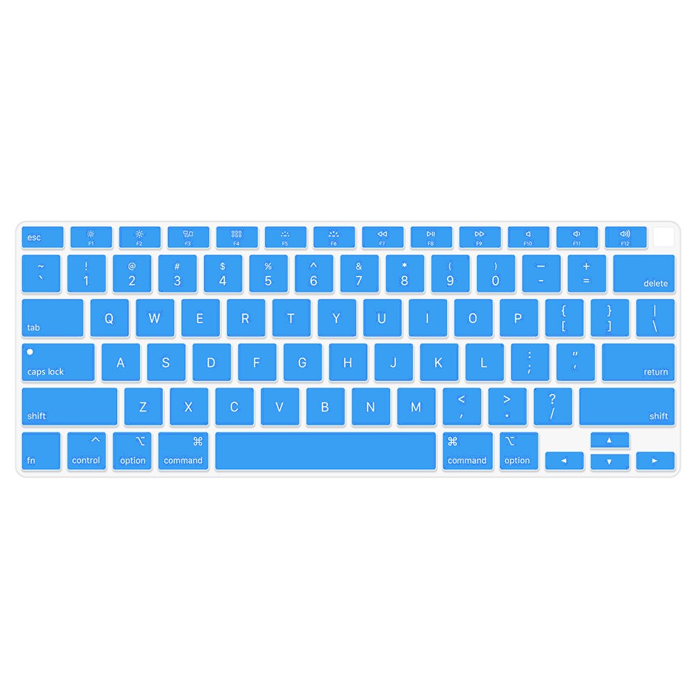 Waterproof Laptop Keyboard Protective Film For Apple Macbook Pro Air 13 inch A2179 Notebook Keyboard Cover Silicone Skin Case: US Lake Blue