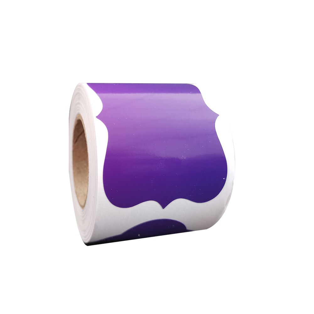 150Pcs Waterdichte Stickers Voor Blikjes Kleurrijke Voor Keuken Gemak Label Sticker Verwijderbare Uitwisbare Jam Labels Spice Een: Dark violet