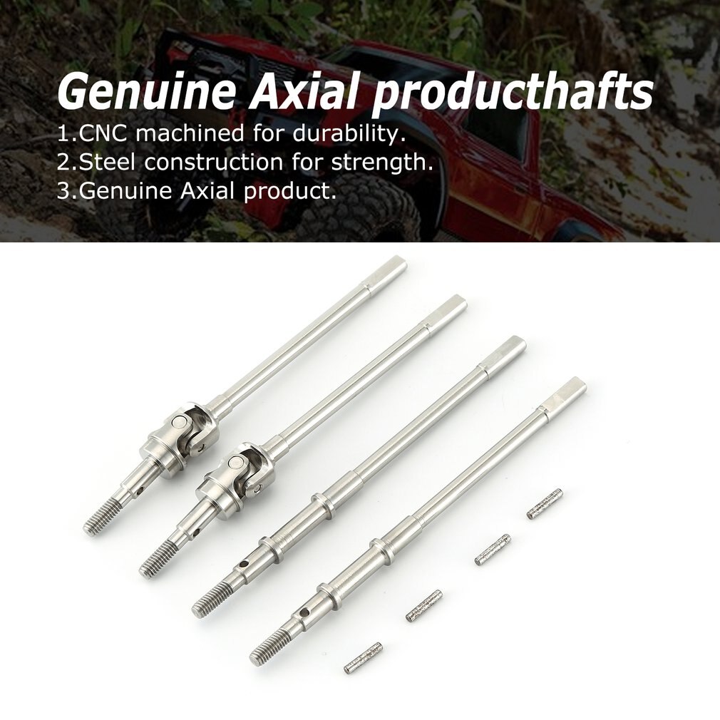 1 paar Harte Stahl Vorderachse Cvd Ar44 Universal Antriebswelle Für Axial Scx10 Ii 90046 90047 Rc Auto Teile spielzeug Für Kinder