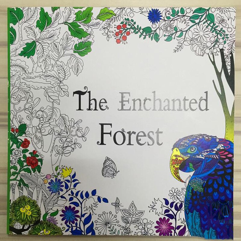 4 Pcs 24 Pages English Coloring Books For Adult Kids Hand-drawn Relieve Stress Graffiti Painting Libros 25*25mm