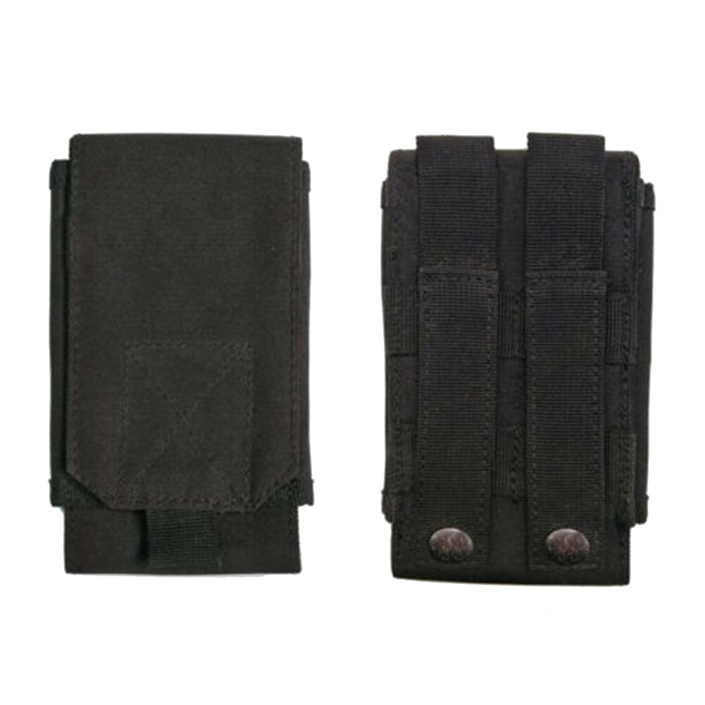 Large Mobile Phone Bag Outdoor Camouflage Protective Bag for 6 inch Big Screens Smartphones: Black