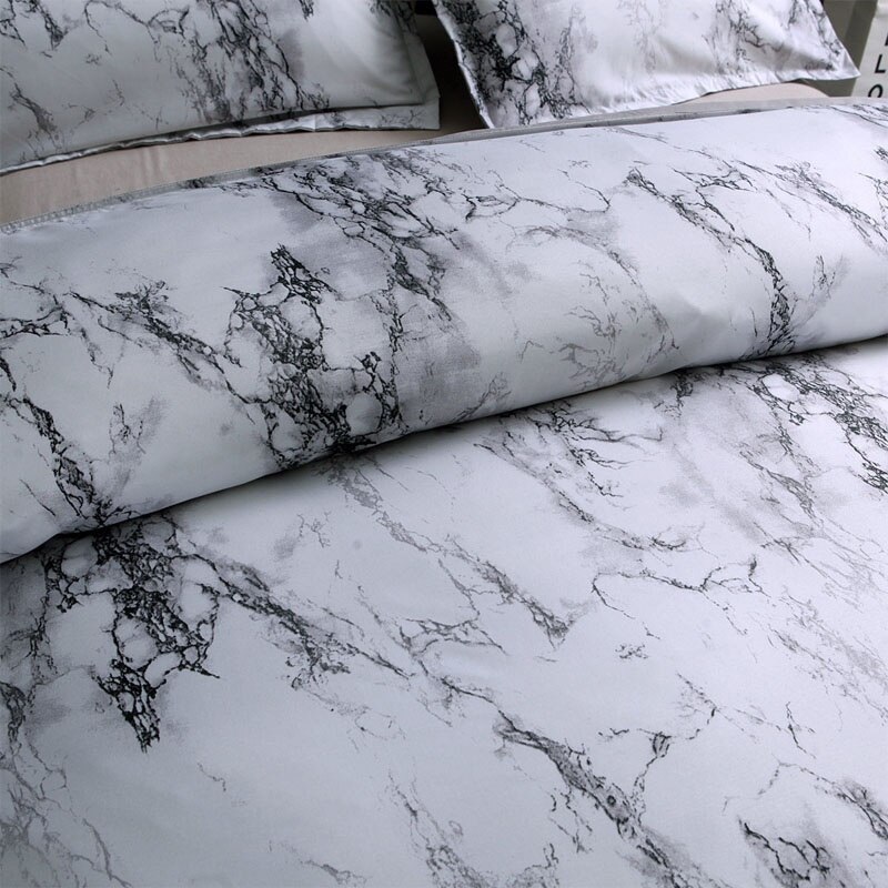 Marble Lines Bedding Set Single AU EU Double Full Queen King 5 Size Duvet Cover With Pillowcase Set