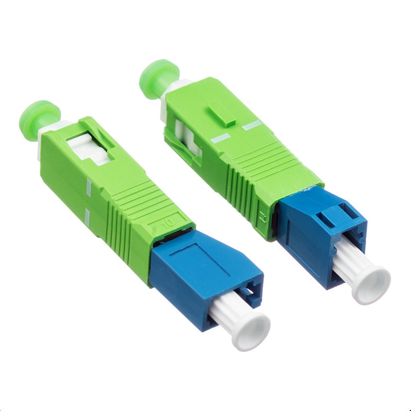 SC APC Male to LC UPC Female Hybrid Fiber Optic Adapter Fiber Connector SC-LC Singlemode Optical Adaptor