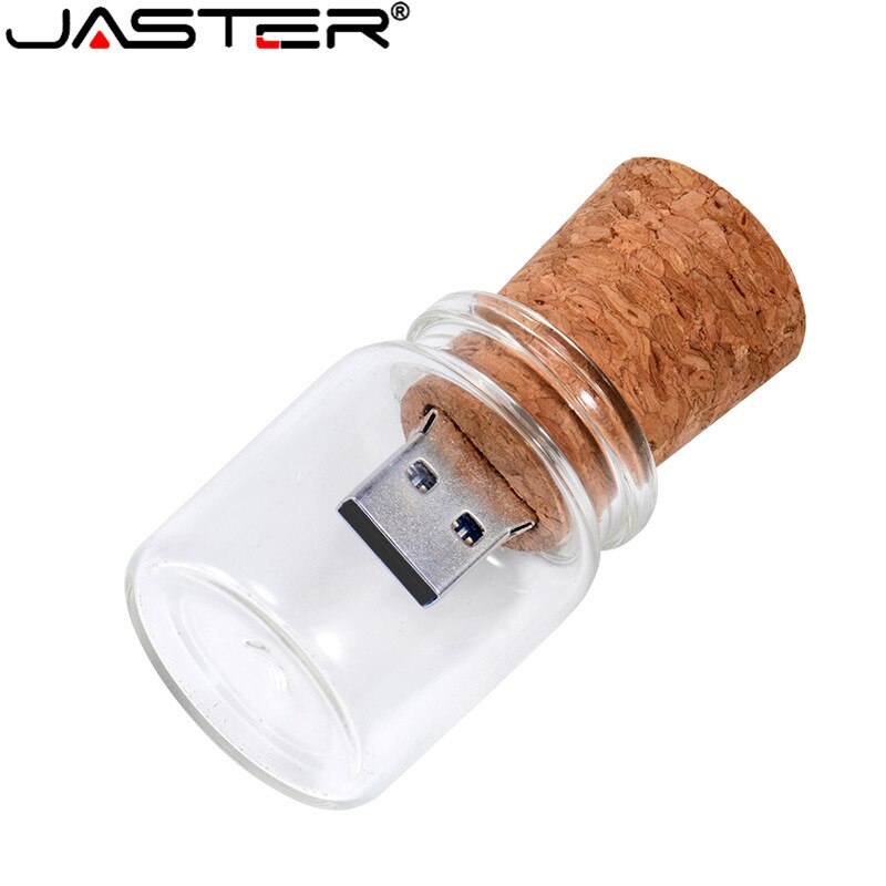 JASTER Stylish Drift bottle + cork USB flash drive USB 2.0 4GB 8GB 16GB 32GB 64GB Photography Memory storage U disk