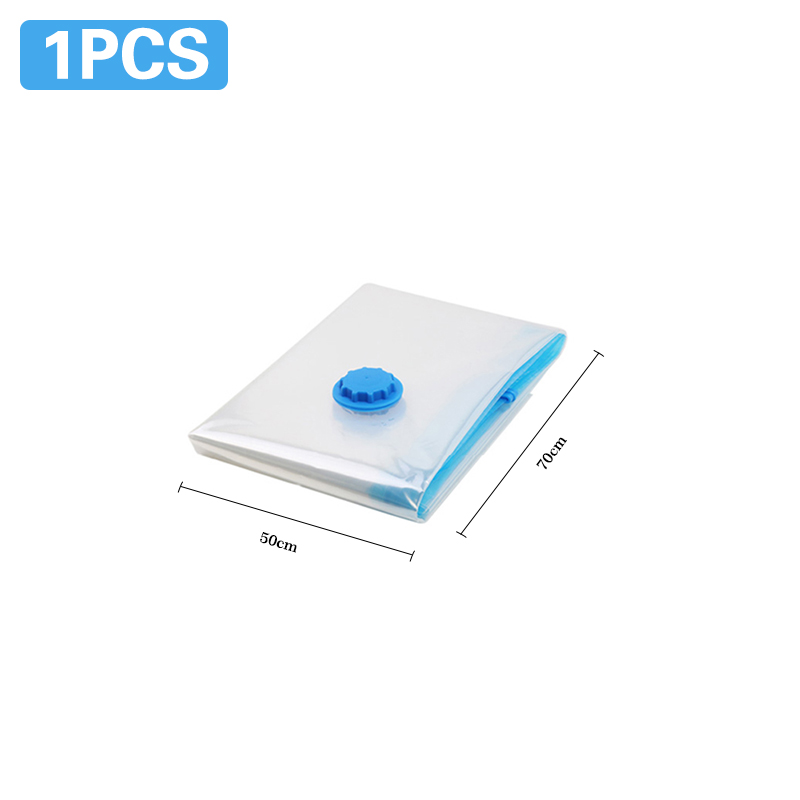 Vacuum Storage Bags,Vacuum Storage Space Saver,Double Zip Seal Reusable for Bedding,Pillow,Mattres,Quilt,Clothes,Sweater,Blanket: 1Pcs 50x70cm