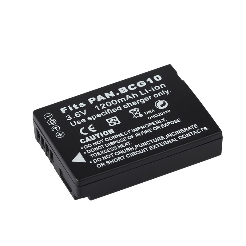 DINTO 1200 mah DMW-BCG10 DMWBCG10 DMW BCG10 BCG10E Camera Batterij voor Panasonic Lumix DMC-3D1 DMC-TZ7 DMC-TZ8 DMC-TZ10 DMC-TZ18