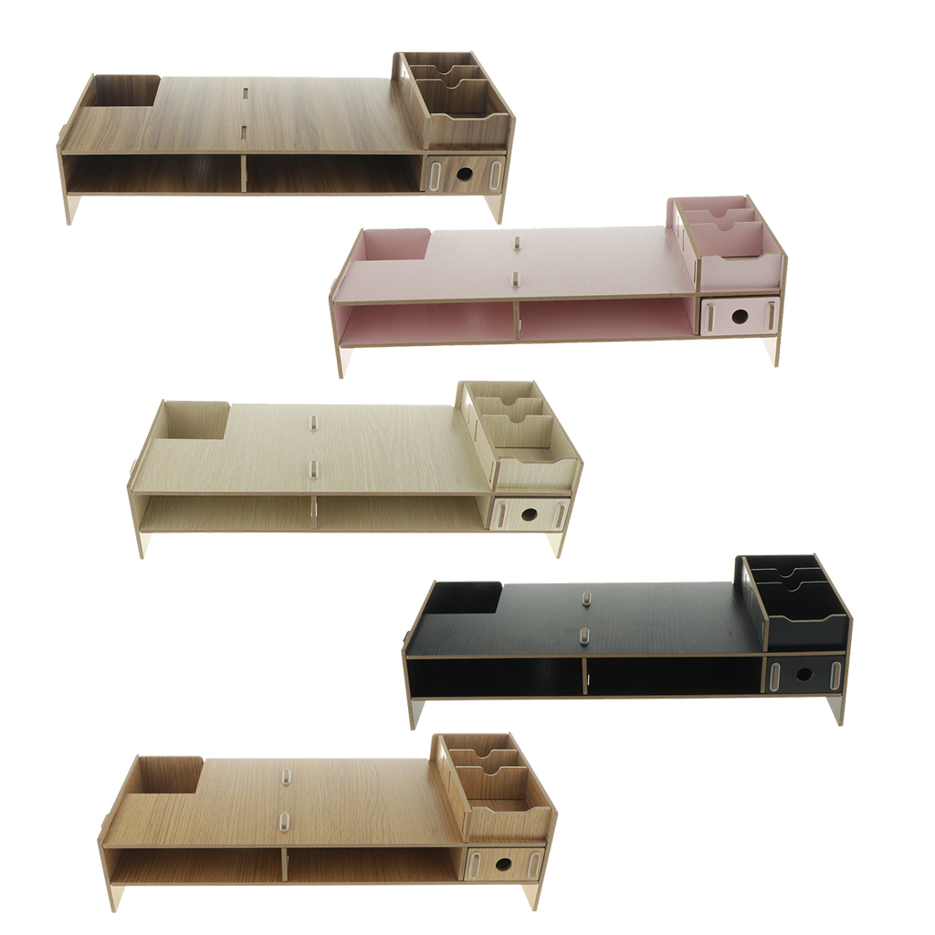 Laptop TV Stand Desktop Container Riser Printer Shelf Computer Laptop Desk Organizer Storage Organizer Office Desk