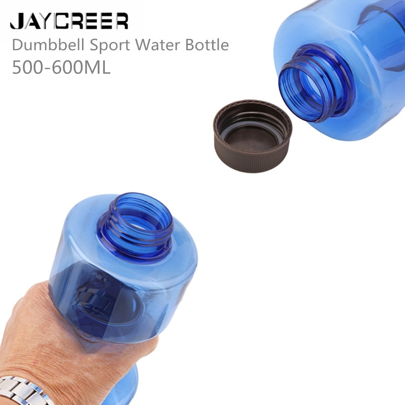 Botella de agua con forma de mancuerna JayCreer 500-600ML