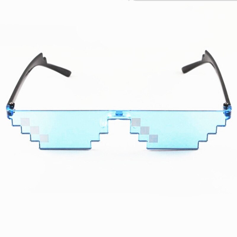 Mozaïek Zonnebril Truc Speelgoed Thug Life Bril Met Het Glazen Pixel Vrouwen Mannen Zwart Mozaïek Zonnebril Grappige speelgoed: D1