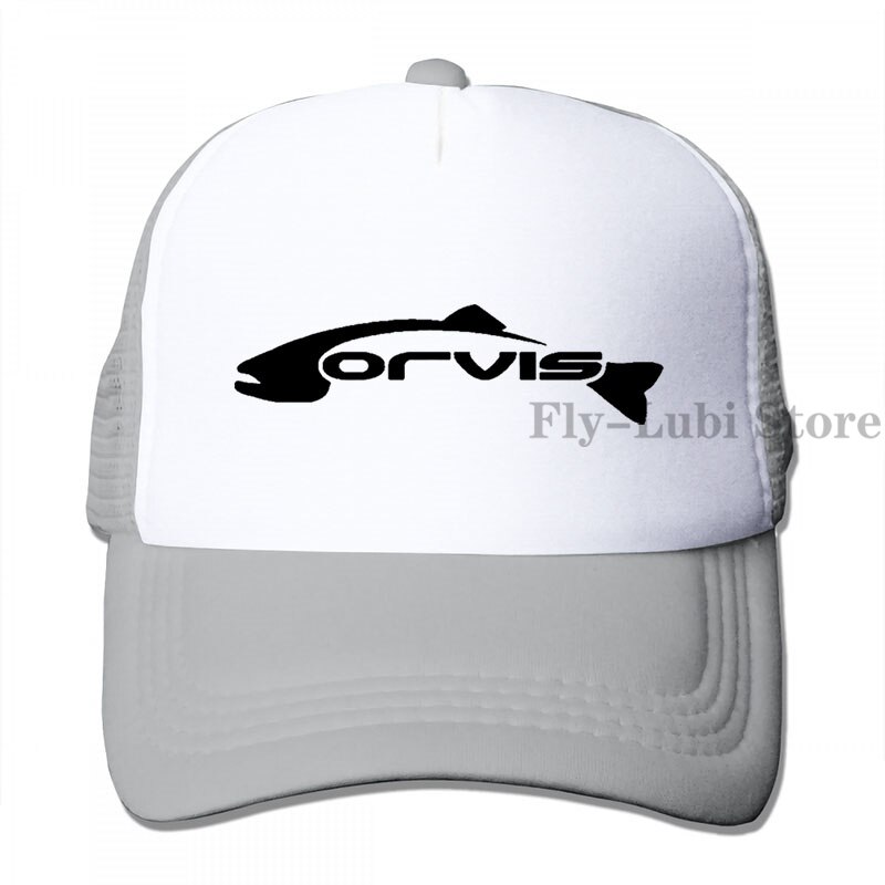 Corvis Fly Fishing Baseball cap men women Trucker Hats adjustable cap: 3-Gray