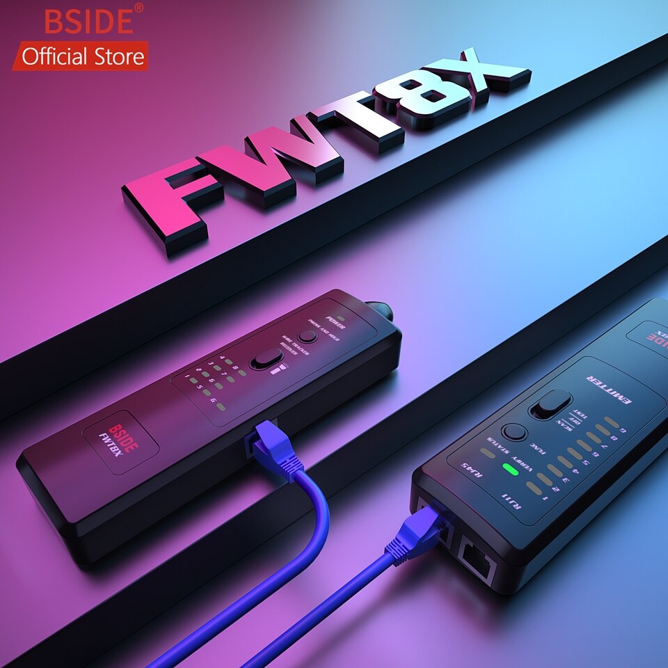 Dual Mode Network Wire Tracker Cable Toner RJ45 RJ11 Accurate Ethernet LAN Tracer Analyzer Detector Line Finder FWT8X