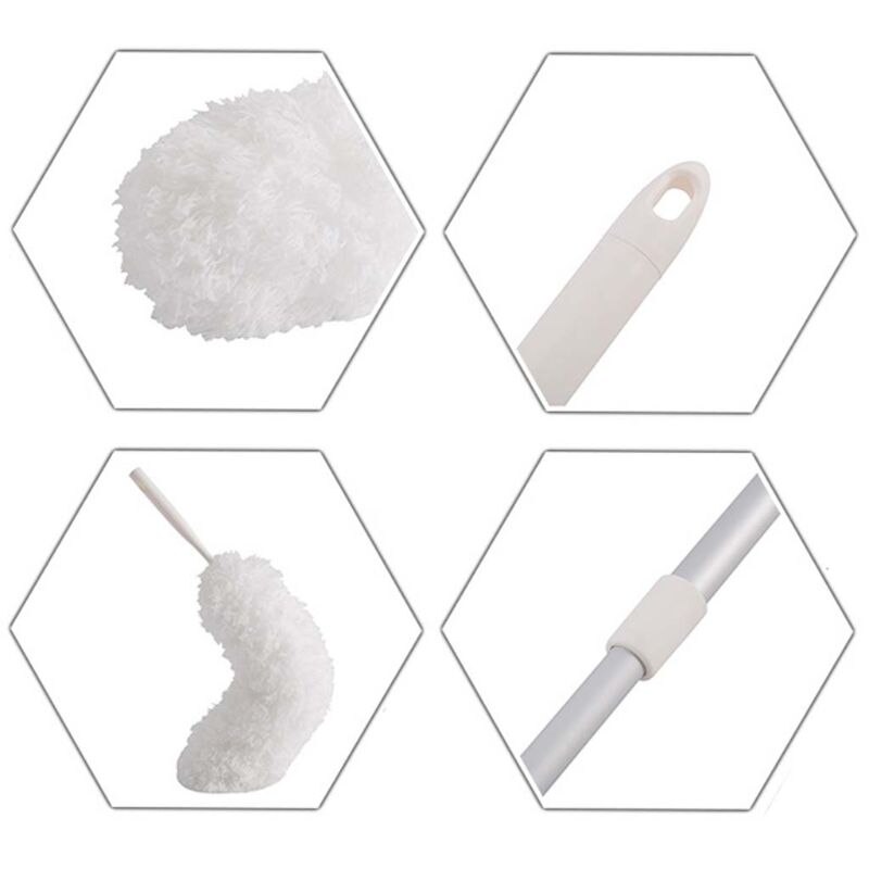 Soft Microfiber Cleaning Duster Dust Cleaner Handle Feather Anti Static Magic