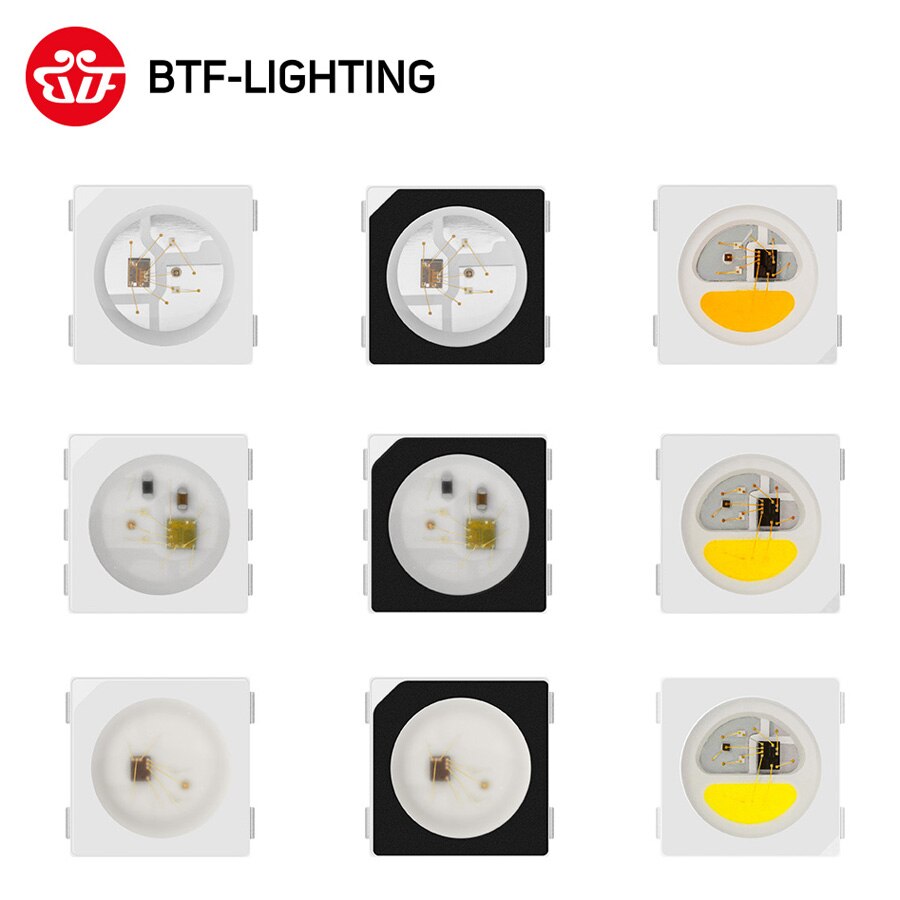 10 pcs WS2812B LED Chips SK6812 RGBW Lights Chip Individually Addressable WWA WS2811 IC SK9822 APA102 WS2813 RGB 3535 5050 DC5V