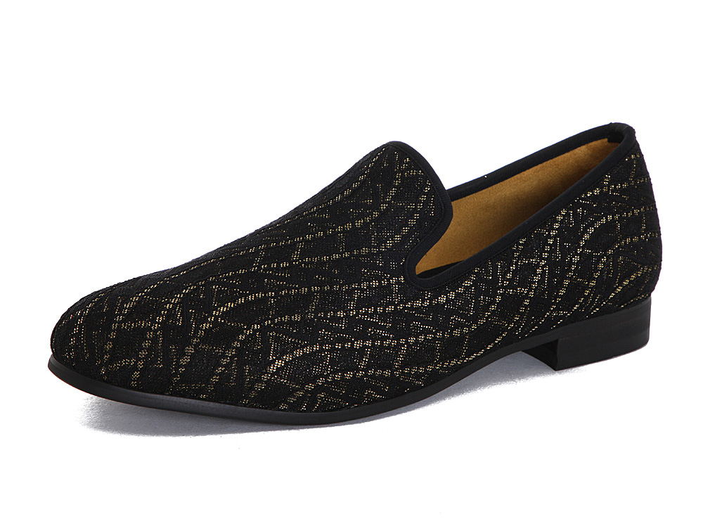 XQWFH mannen loafers multicolor patroon collocatie casual schoenen low-key banket en bruiloft schoenen: 10