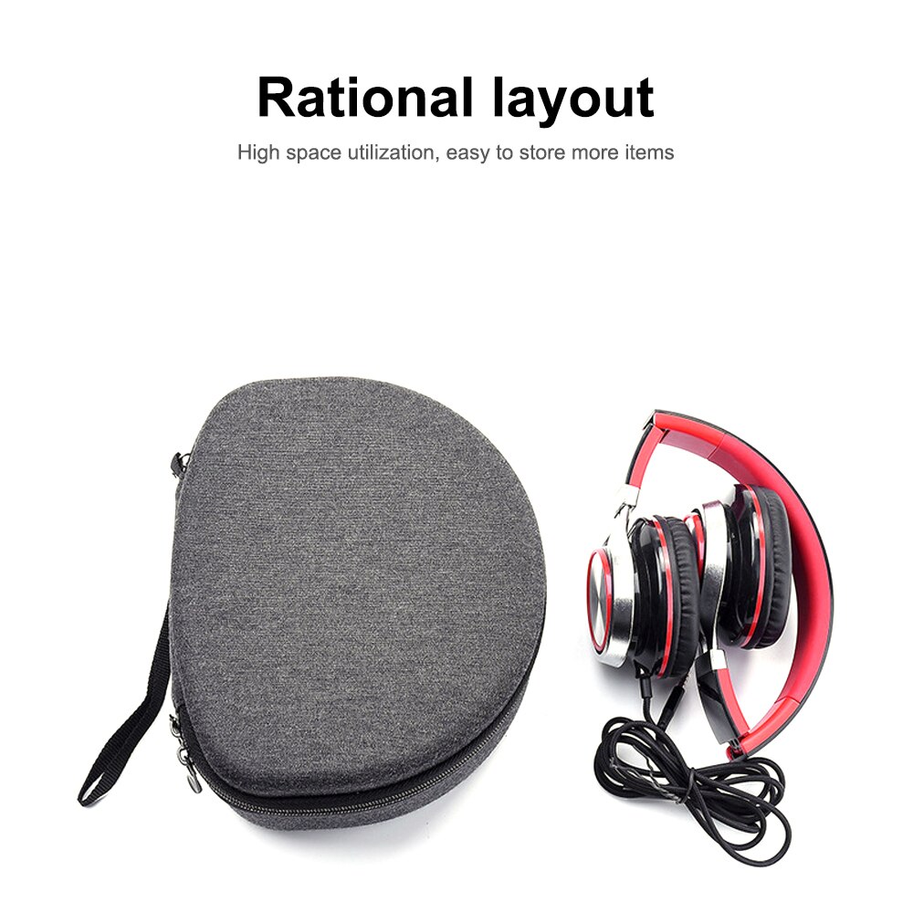 Hard Headset Carrying Case headphones bag Storage Travel Bag Protector hard case box for Foldable Headphones