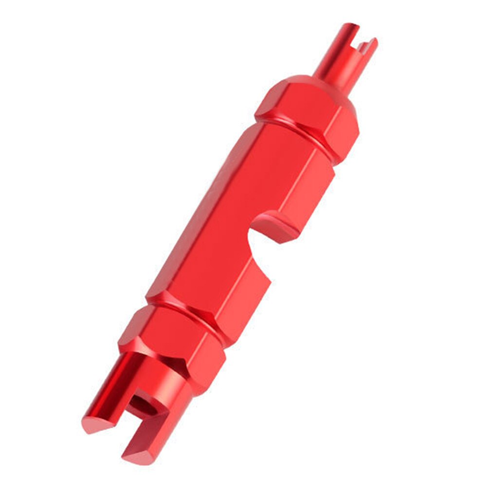 MTB Bicycle Wrench Valve Core Aluminum Alloy Air Tire Nozzle Disassembly Tools Axle Bicycle Bike Repair Tool Fit: Red