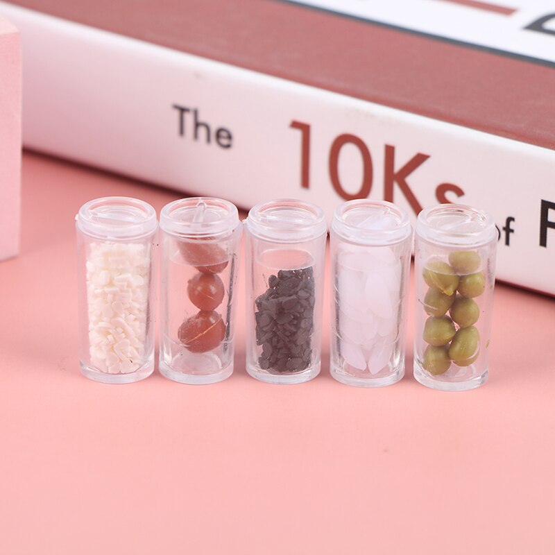 20 Mini Bouteilles Pour Maison De Poupée 1:12 - Résine, Couleurs Assorties, Décoration Miniature, Jouet - 12