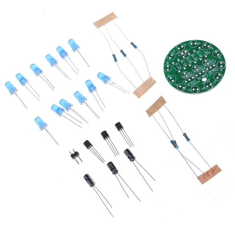 Kit électronique bricolage LED Kit de Production de lumière d'eau ronde pour la formation de compétences