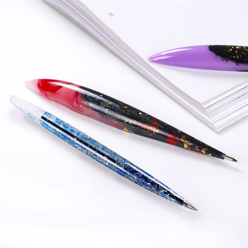 Stylo coquille Transparent Silicone moule stylo à bille résine époxy moulage moules maison artisanat ornements faisant des outils moule