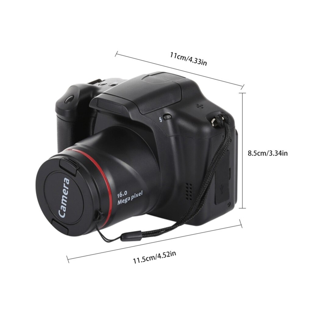 Fotocamera digitale professionale con Zoom ottico 16X schermo LCD da 2.4 pollici videocamera Full HD 1080P videocamere digitali portatili