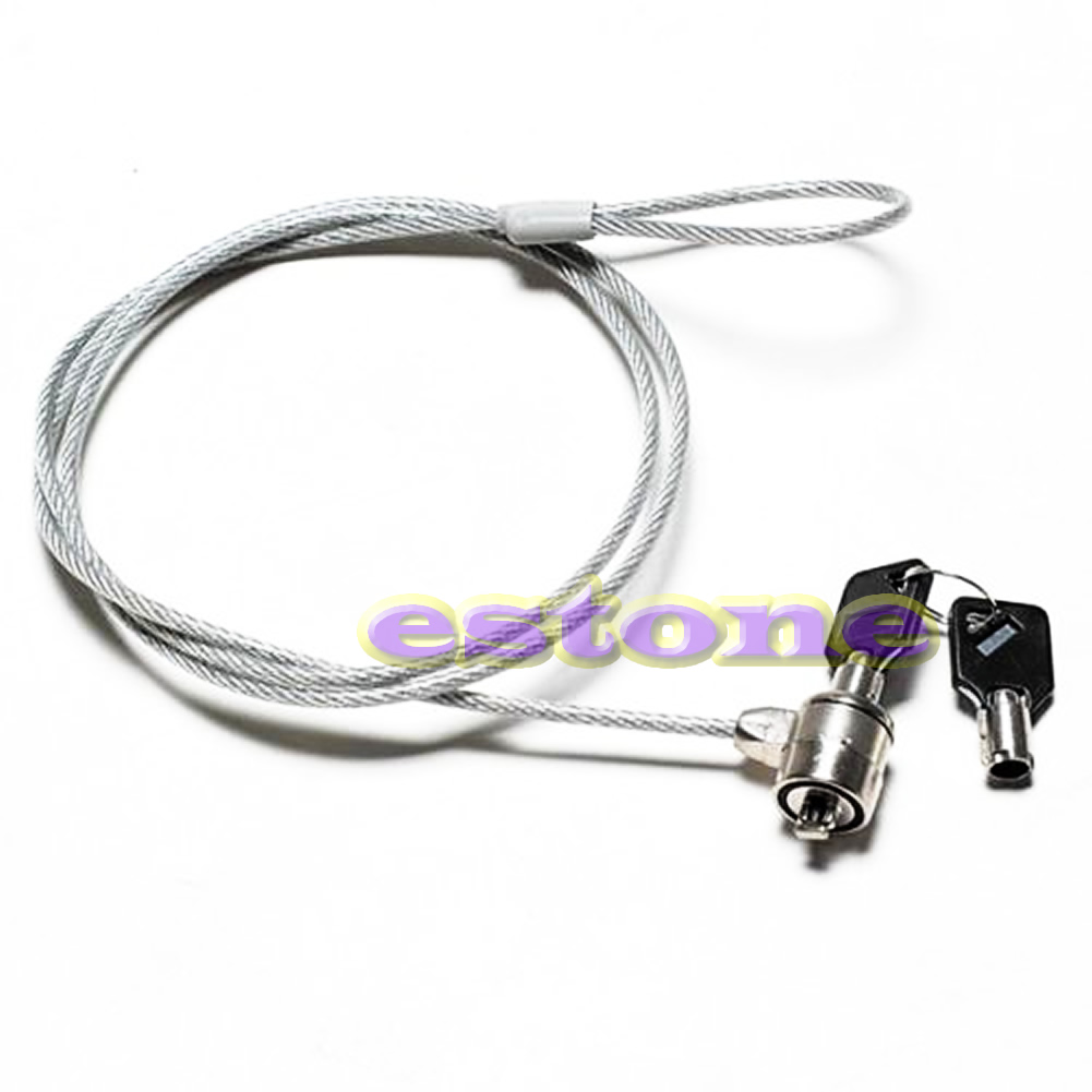 Notebook Laptop Computer Security key Lock Cable Chain -PC Friend