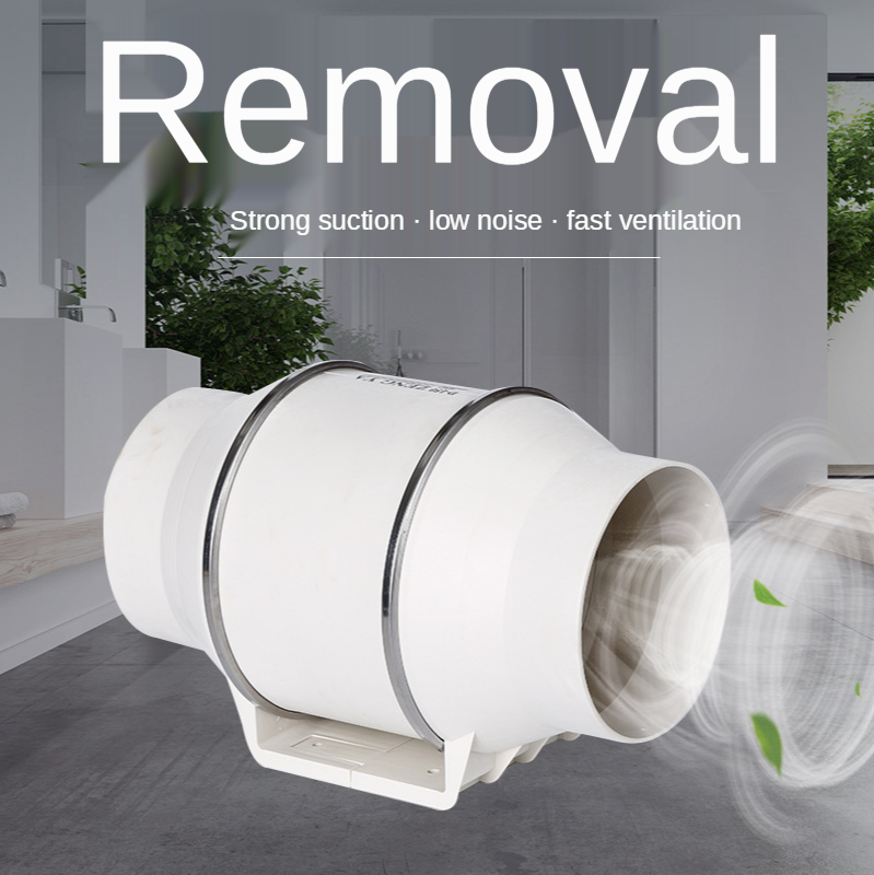 Ventilador de tubo circular diagonal, ventilador axial, multimodelo, para baño y cocina, potente extractor