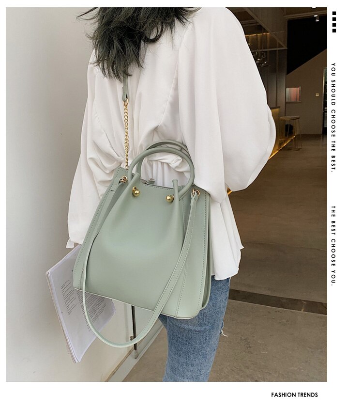 Daunavia dames handtas pu leren dames schoudertassen beroemd merk luxe damestassen dames casual tas een belangrijke: Groente
