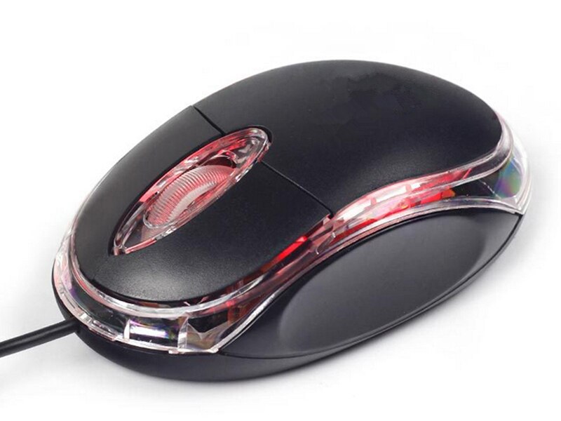 USB 2.0 3D LED Optical Wheel Wired Mouse for PC/Laptop/Notebook