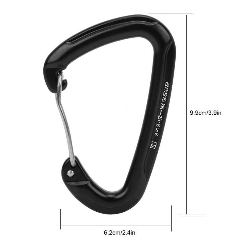 Klimmen Gesp Type Veiligheid Karabijnhaak Klimmen Haak Wandelen Bearing Lock Gesp Quick Opknoping Supplies Karabijnhaak Clip