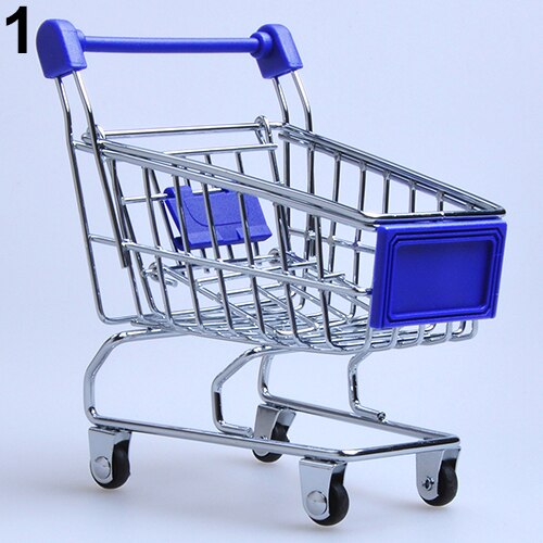 Mini Children Handcart Simulation Small Supermarket Shopping Cart Utility Cart Pretend Play Toys Strollers Kids