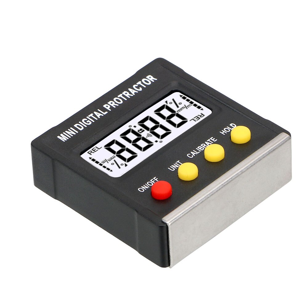 Magnetische Base Digitale Hoek Finder Elektronische Level Box 360 Graden Bevel Box Mini Digitale Gradenboog Inclinometer