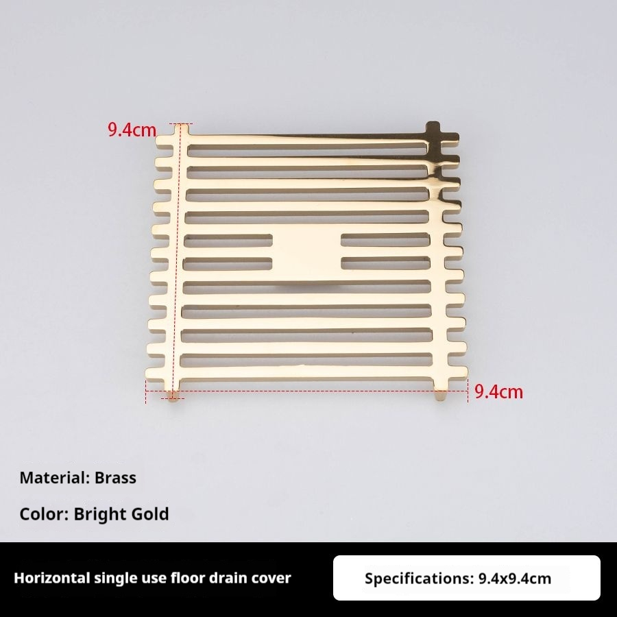 Afvoerputje deksel originele accessoires deksel ronde vierkante strip onzichtbare wasmachine messing afvoerputje deksel modificatie: Lavendel