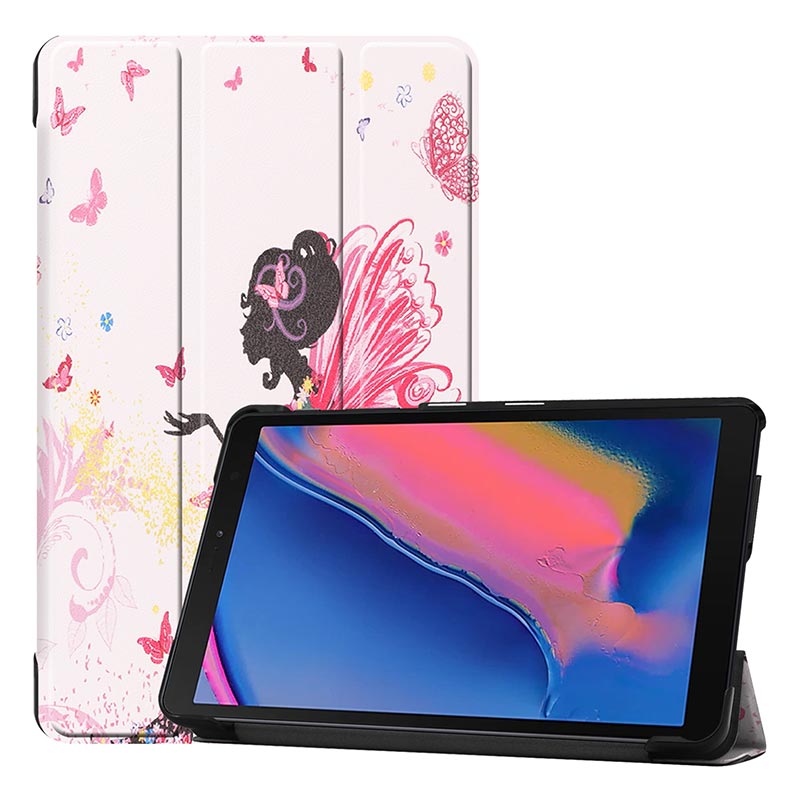 Case For Samsung Galaxy Tab A 8.0 inch S Pen Ultra Slim Leather Magnetic Stand Cover For Galaxy Tab SM-P200 SM-P205 Funda: Elf girl