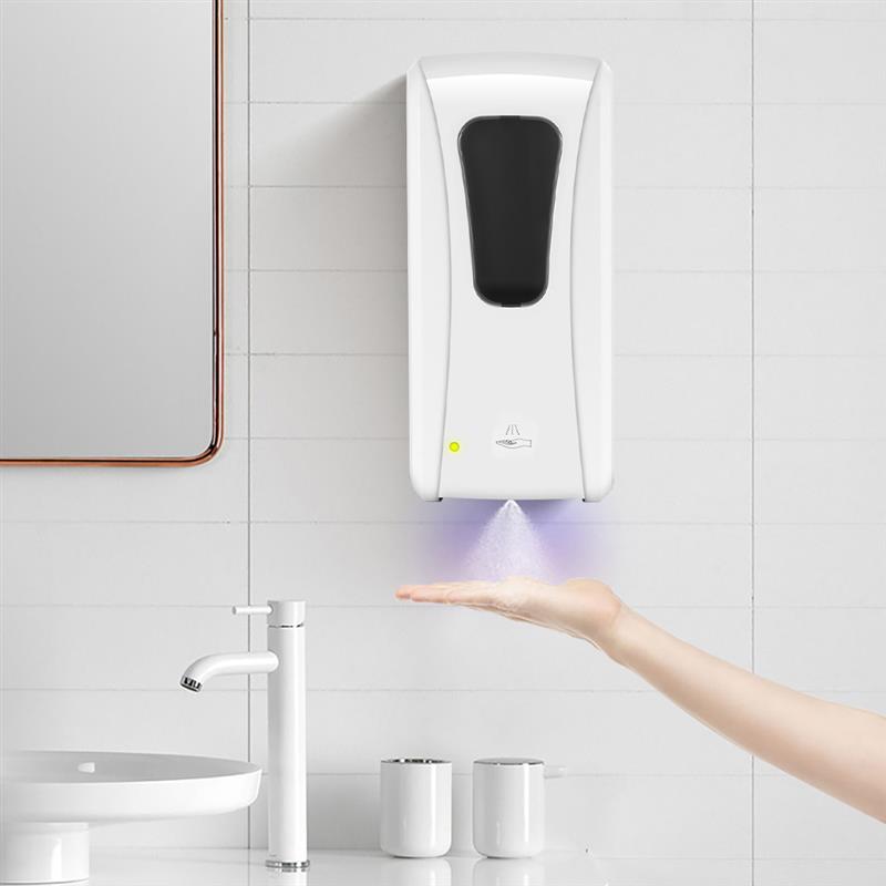 2 IN 1 Automatic Disinfection Machine 1000ml Sprayer Sensor Liquid Soap Dispenser Hospital Office Alcohol Hand Sanitizer Bottle