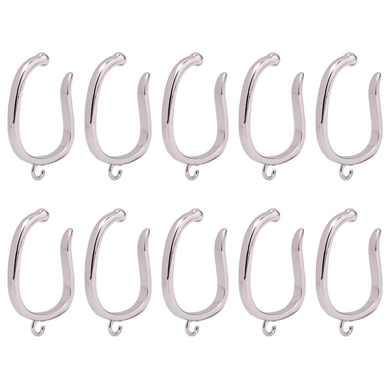 Franse Oor Clip Vrouwelijke Oorhaak Oor Bot Clip 14K Gold Ear Clip Artefact Zonder Gat Oor Clip Hoge gevoel Oorbel Converter: Steel color10pcs