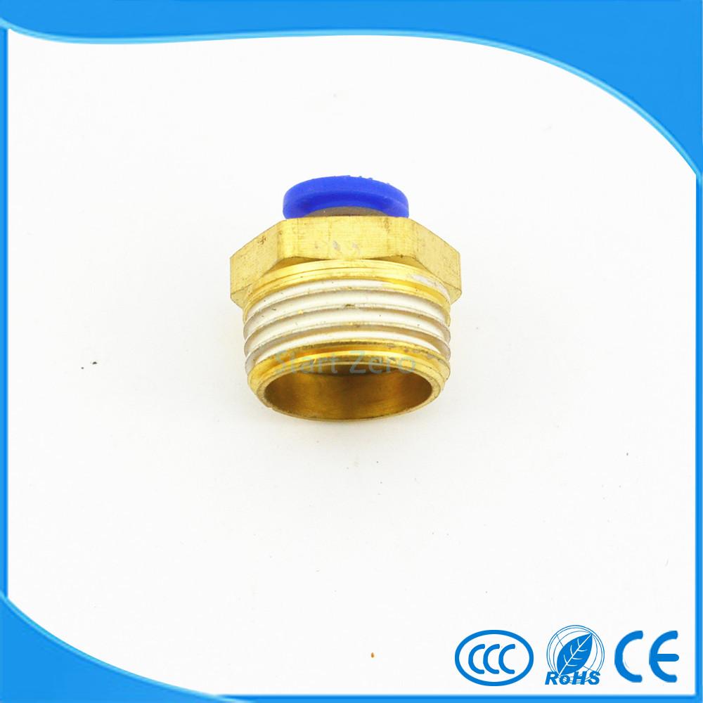 10X 8mm Tube X 3/8'' Male Thread Quick Connector Pneumatic Air Fittings pc8-03