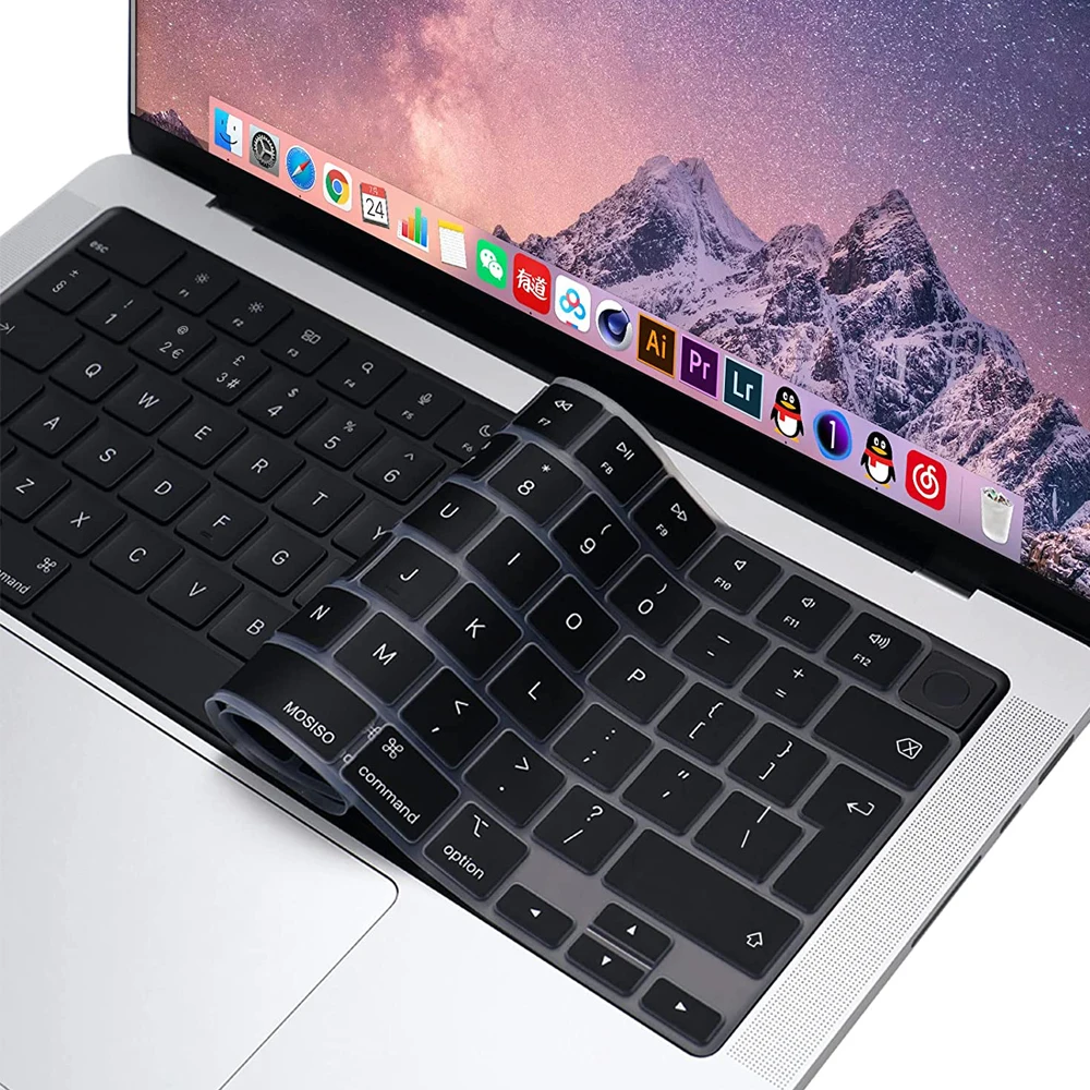 Kompatible Tastaturabdeckung für MacBook Luft 13,6 M2 M3 A3113 A2681 A3114 MacBook Profi 14 16 M1 A2442 A2485 A2779 A2780 mit berühren-Ich würde