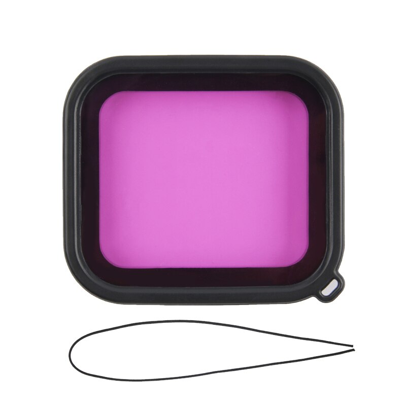 Para GoPro Hero 5 Hero 6 7 accesorios buceo subacuático Filtro de color para objetivos Set para Go Pro HERO5 HERO6 negro Super Suit Housing: PURPLE