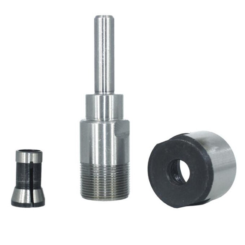 8mm 12mm 1/2 " 1/4 " skaftfreserforlengelsesstang graver maskin freser bitholder adapter trebearbeidingsverktøy