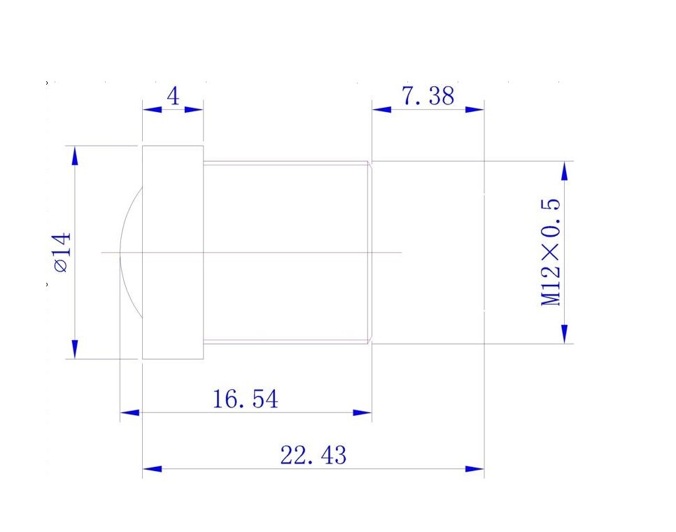 CCTV 1/2.5" F1:2.0 Fixed Iris IR 6mm HD 3.0MP Optional MTV Mount Lens For CCTV Camera