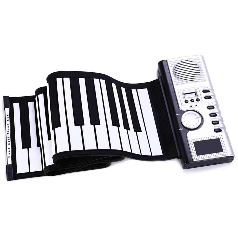 Elektronisch Keyboard Speelgoed 61 Toetsen Voor Beginners Flexibele Roll Up Elektronische Soft Keyboard Piano Draagbare 61 Toetsen Piano