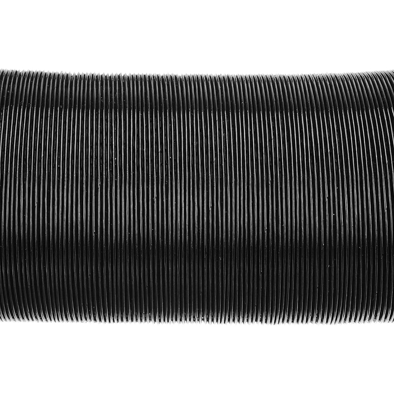 1pc Black 75mm Heater Duct Pipe D-iesel Heater Duct Pipe Aluminum Warm Air Ducting Hose Adjustable 100-200cm