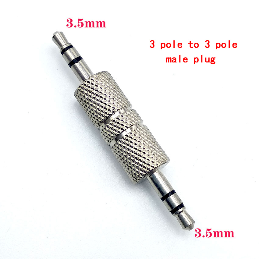 Adaptador de Audio de 3 piezas para altavoz, conector macho a hembra de 3,5 MM, 2,5mm a 2,5mm, Cable auxiliar para auriculares, 3,5: Marfíl