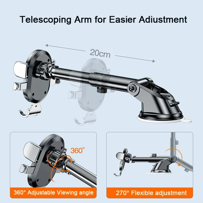 Suporte universal para celular para carro, painel multifuncional, gps, navegação, ventilação de ar, suporte com ventosa, suporte para carro